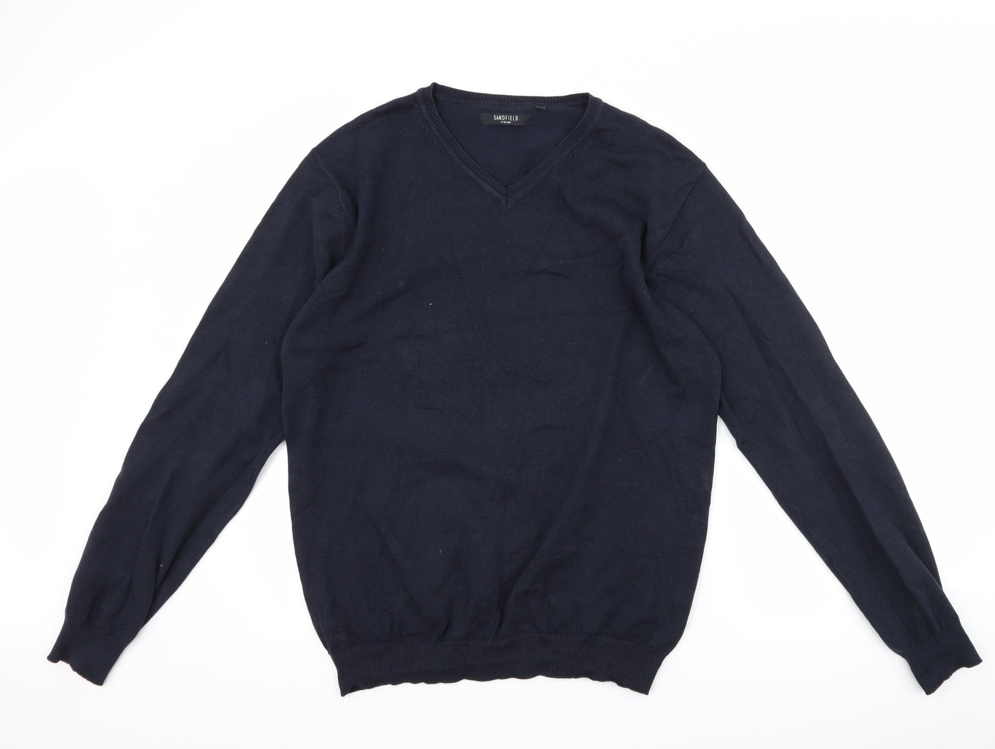 sandfield Mens Blue   Pullover Jumper Size L