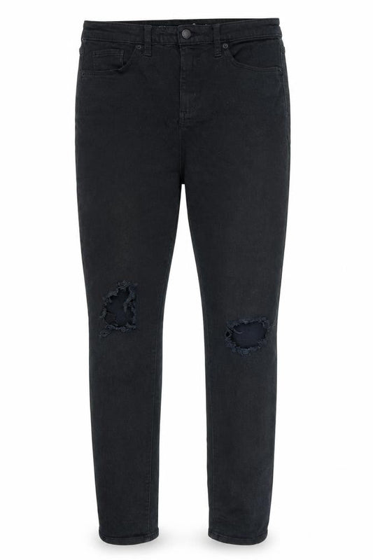 Front view of Universal Thread women’s black denim skinny jeans, size UK 32, 32-inch leg