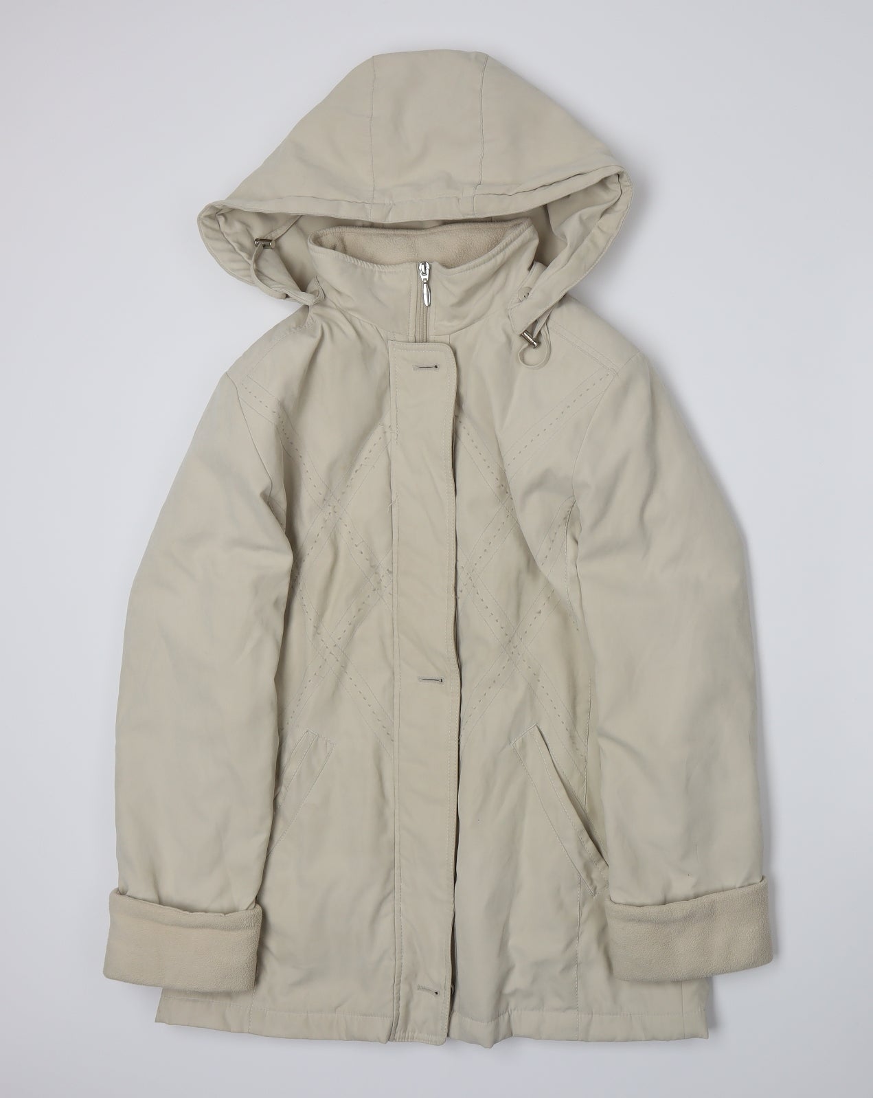 EWM Womens Beige   Jacket Cape Size 12
