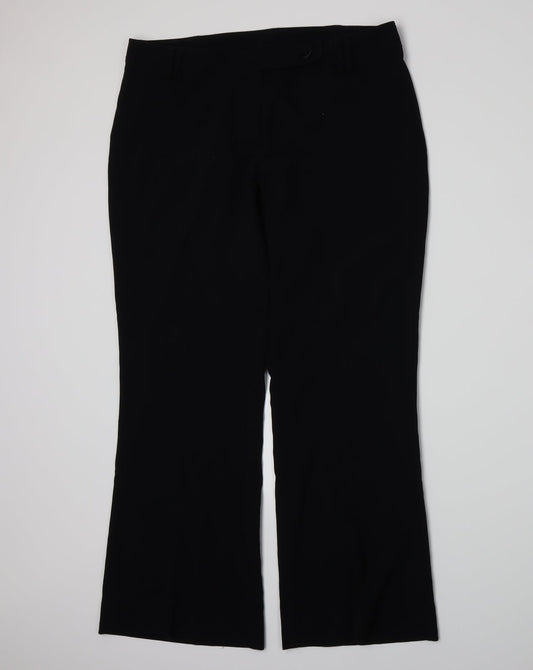 Marks and Spencer Womens Black   Trousers  Size 14 L28 in