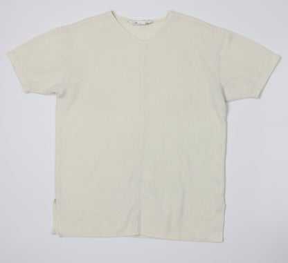 Additional front view of BHS women’s white knit jumper, size UK 10
