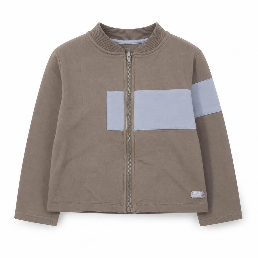 Petit Boy Boys Brown   Full Zip Sweatshirt Size 3 Years