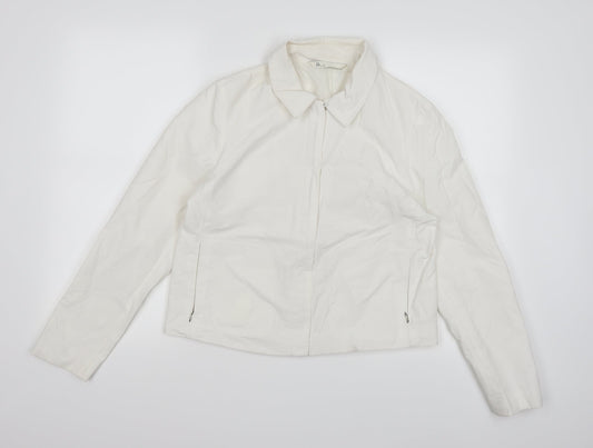 BHS Womens White   Overcoat Coat Size 12