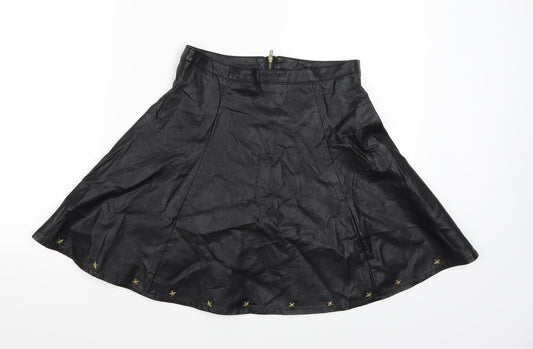 Ad Lib Womens Black   A-Line Skirt Size 10
