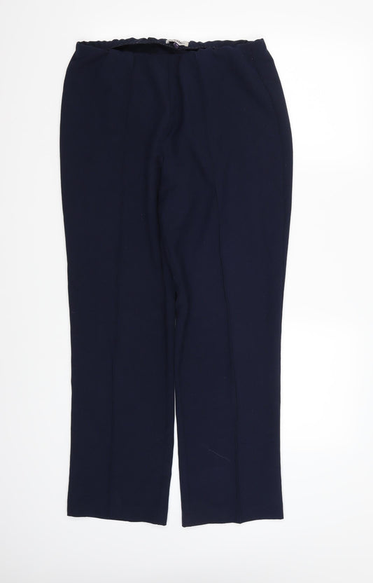 Arista Womens Blue  Rayon Trousers  Size 12 L28 in