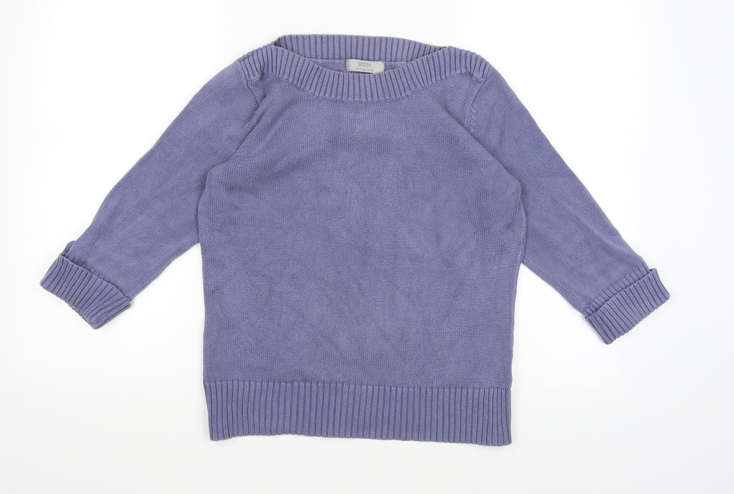Marks and Spencer Womens Purple  Knit Pullover Jumper Size 14
