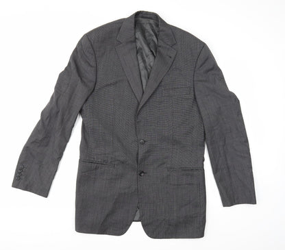 Additional front view of BARUTTI men’s grey rayon jacket suit jacket, size 42