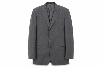 Front view of BARUTTI men’s grey rayon jacket suit jacket, size 42