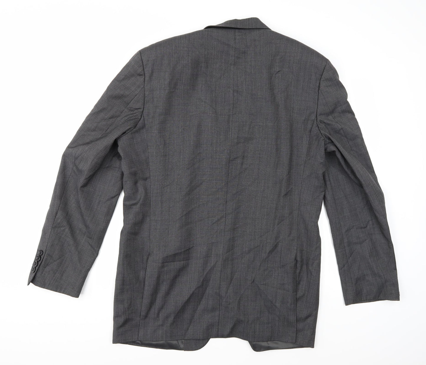 BARUTTI Mens Grey  Rayon Jacket Suit Jacket Size 42