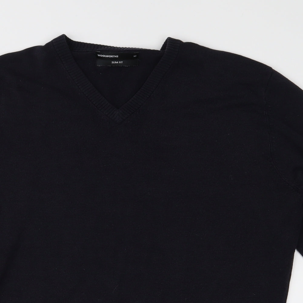 Woolworths Mens Blue  Knit Pullover Jumper Size M