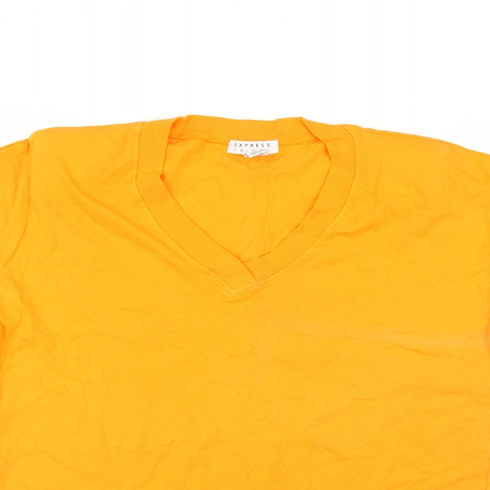 express tricot Womens Orange   Basic T-Shirt Size S