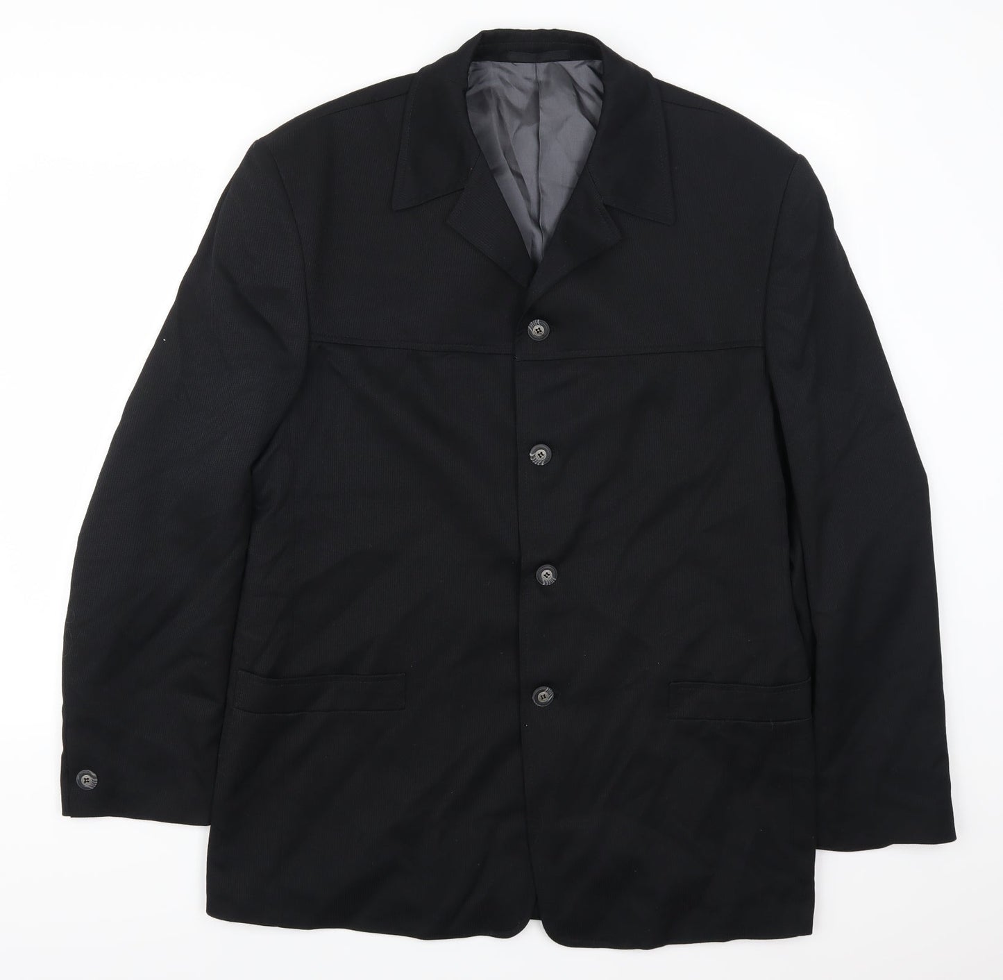 Willson Mens Black   Jacket Suit Jacket Size 42