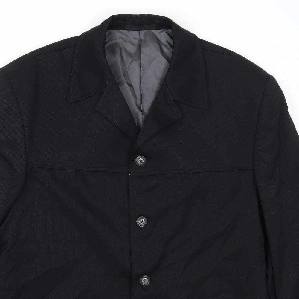 Willson Mens Black   Jacket Suit Jacket Size 42