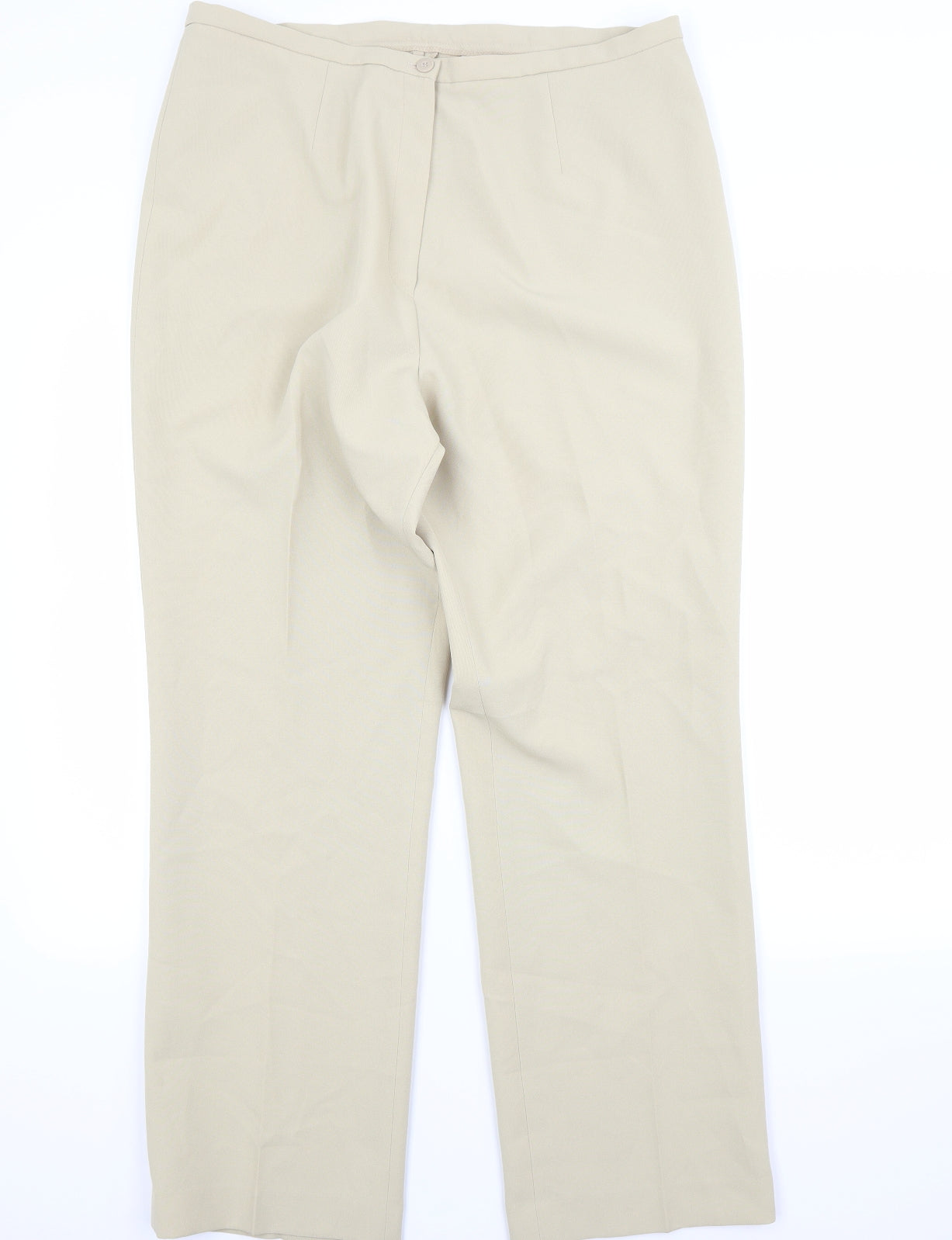 Agenda Womens Beige   Trousers  Size 18 L27 in