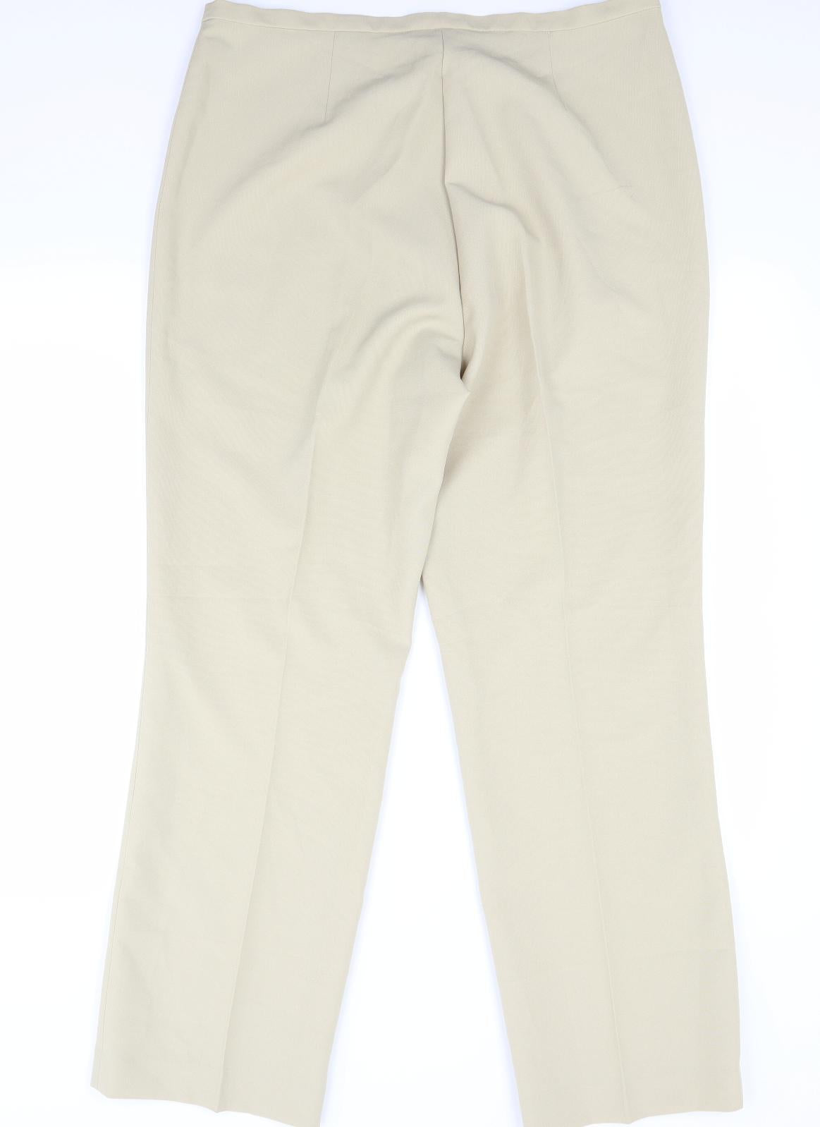 Agenda Womens Beige   Trousers  Size 18 L27 in
