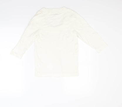 Back view of Mk women’s ivory jumper, size M