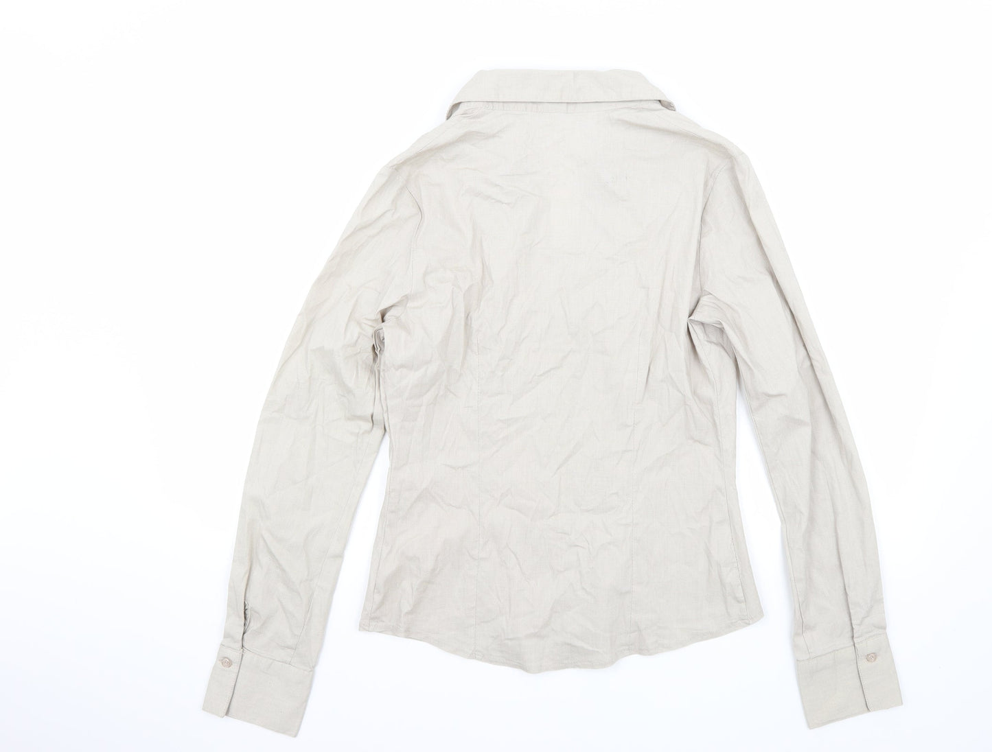 Preworn Womens Grey   Basic Button-Up Size L