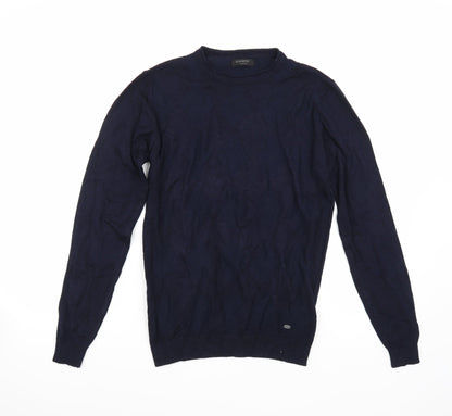 Additional front view of Sobino men’s blue jumper, size M