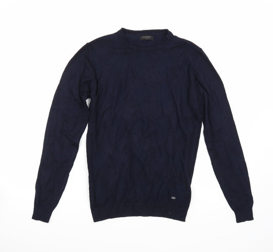 Sobino Mens Blue   Pullover Jumper Size M