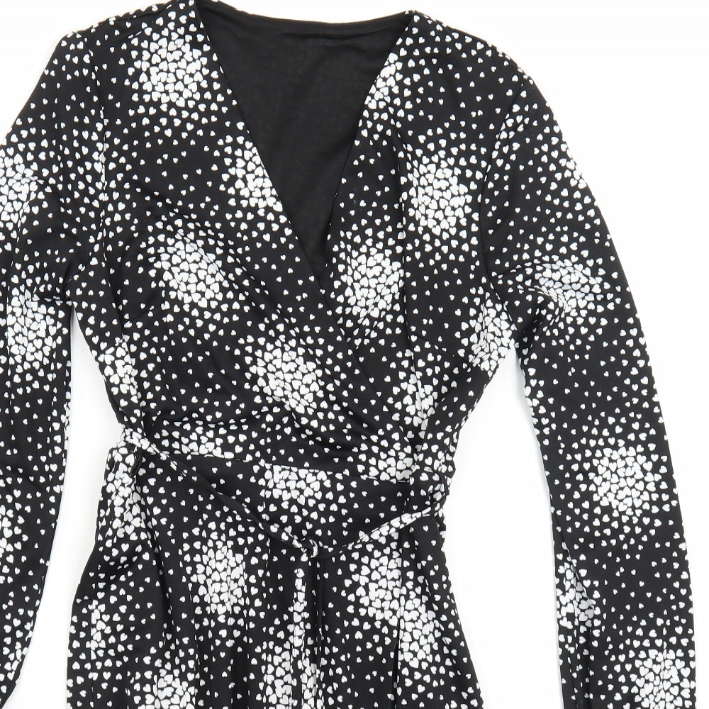 Wallis Womens Black   A-Line  Size 8