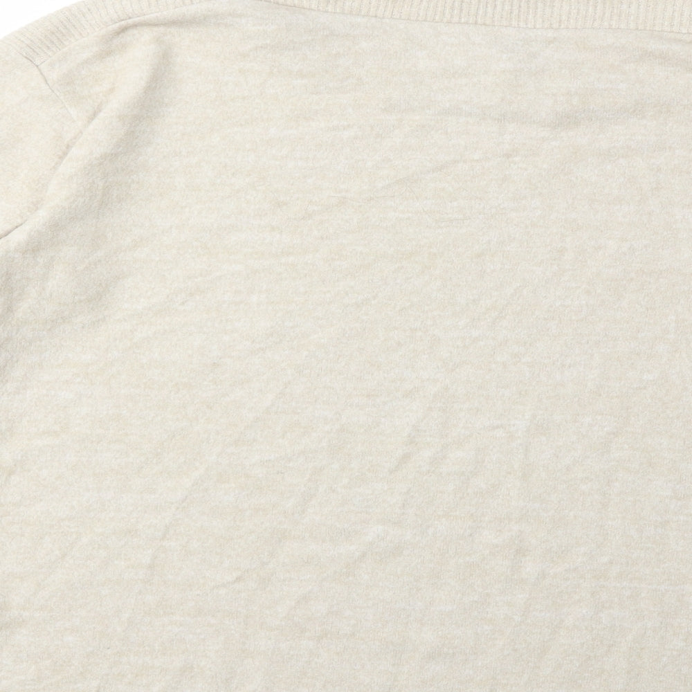 Papaya Womens Beige   Pullover Sweatshirt Size M
