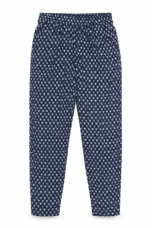 Front view of Colours of The World men’s blue geometric sweatpants size 2xs, 29-inch leg