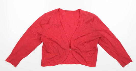 Debenhams Womens Pink  Knit Cardigan Jumper Size 10