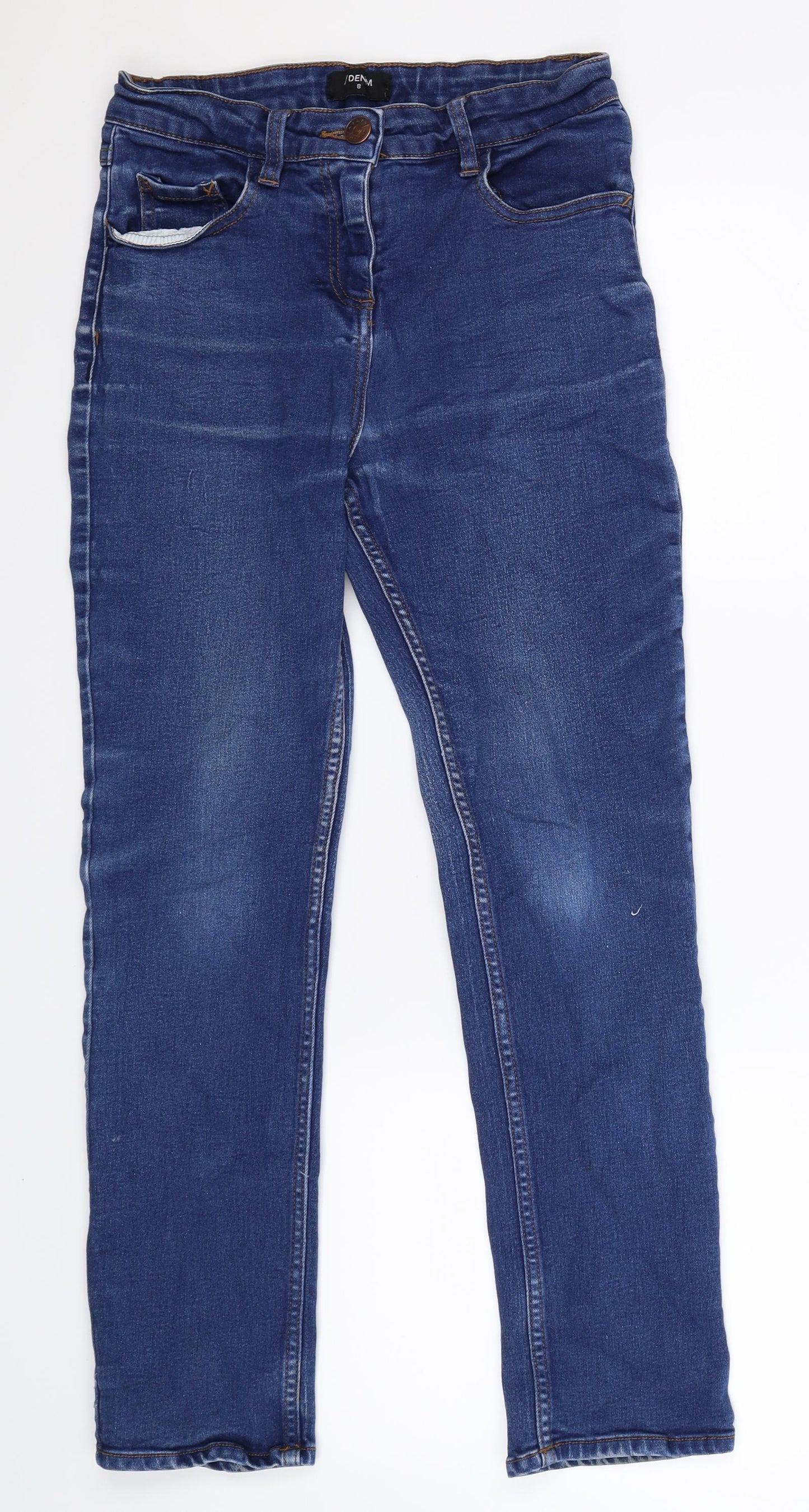 Papaya Womens Blue  Denim Skinny Jeans Size 8 L25 in