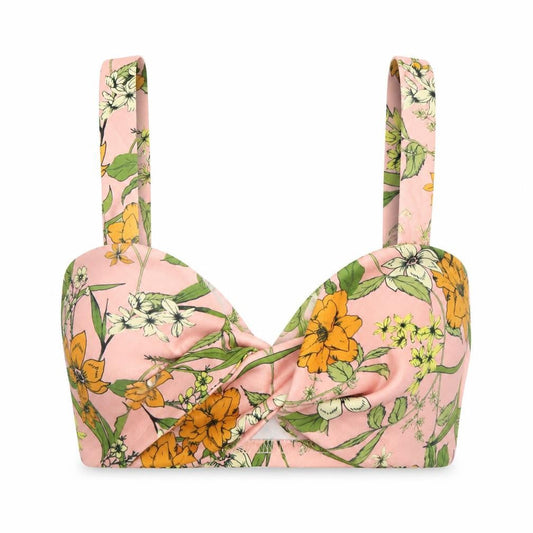 PRETTYLITTLETHING Womens Pink Floral  Basic Tank Size 10