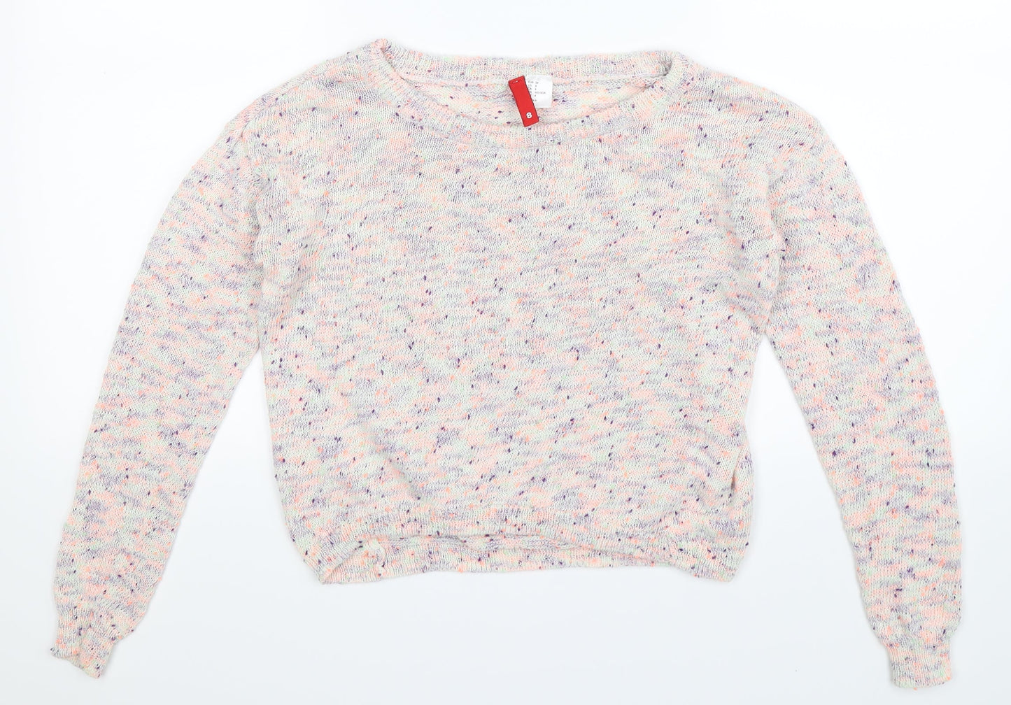 Divided Womens Multicoloured  Knit Pullover Jumper Size 8