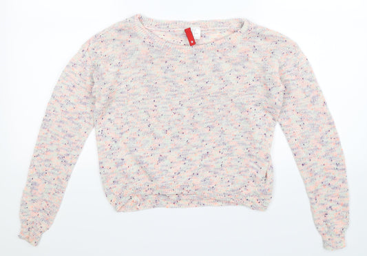 Divided Womens Multicoloured  Knit Pullover Jumper Size 8