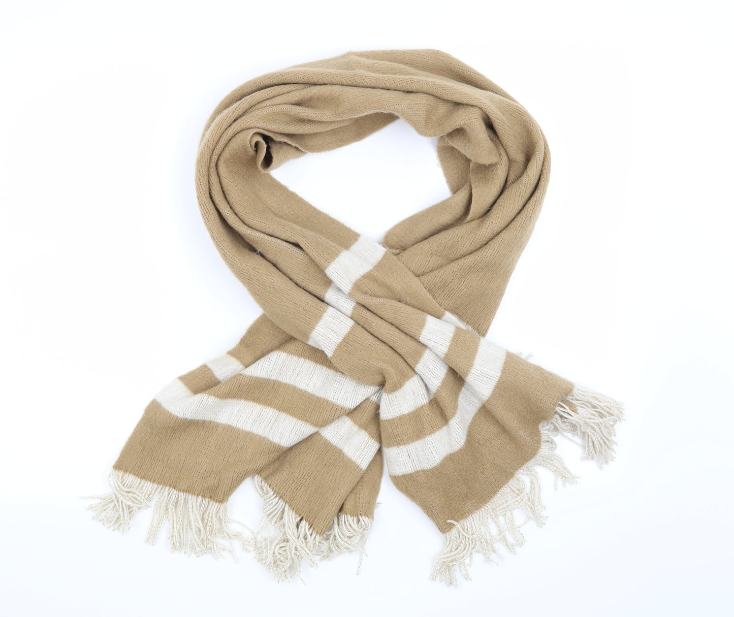 New Look Womens Brown Striped   Scarf