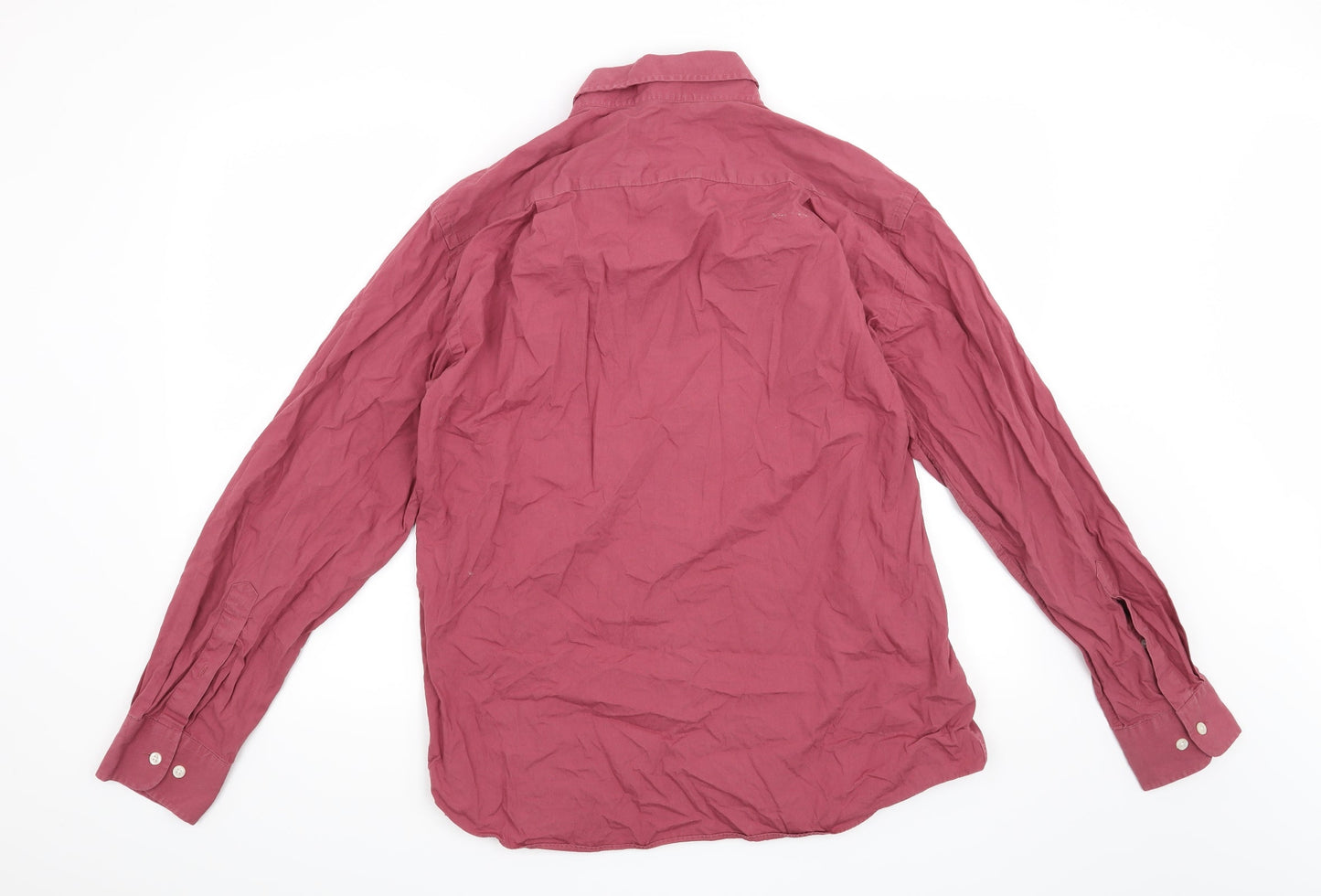 Blue Harbour Mens Red    Button-Up Size M
