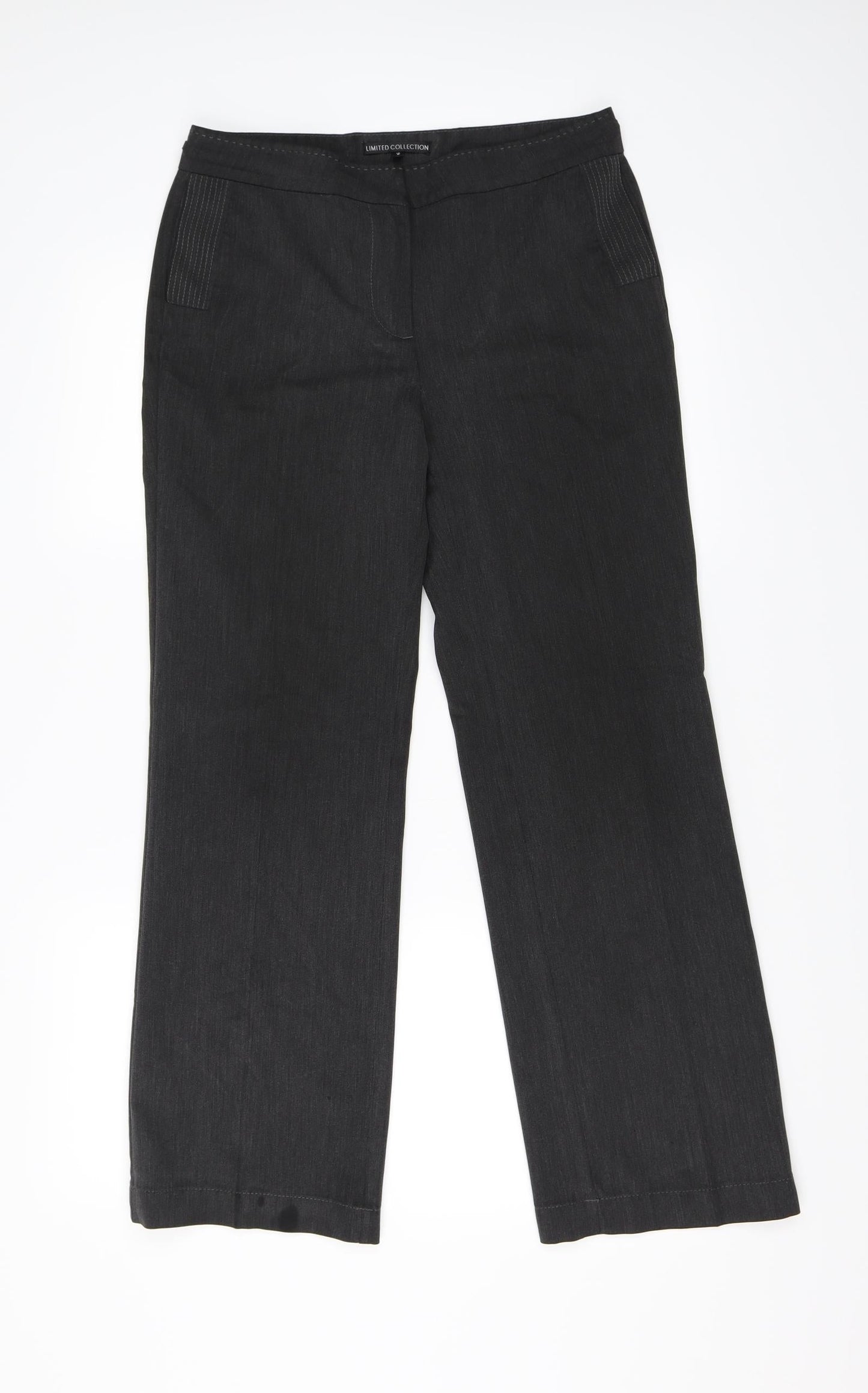 Marks and Spencer Womens Grey   Trousers  Size 10 L28 in