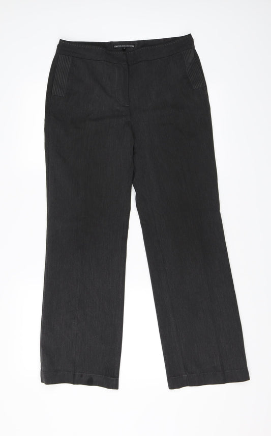 Marks and Spencer Womens Grey   Trousers  Size 10 L28 in