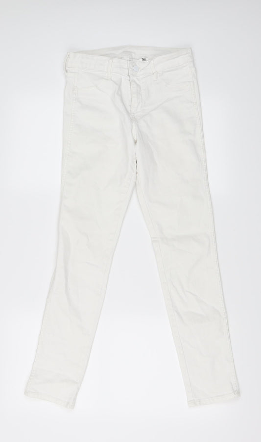 H&M Womens Ivory   Skinny Jeans Size 27 L27 in