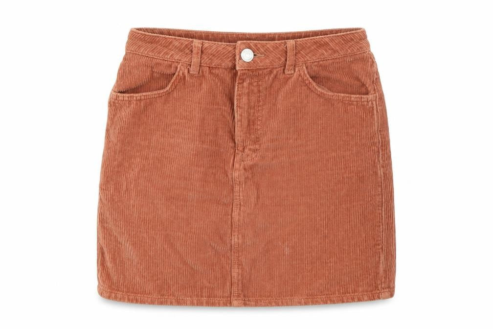 BDG Womens Orange  Corduroy Mini Skirt Size S