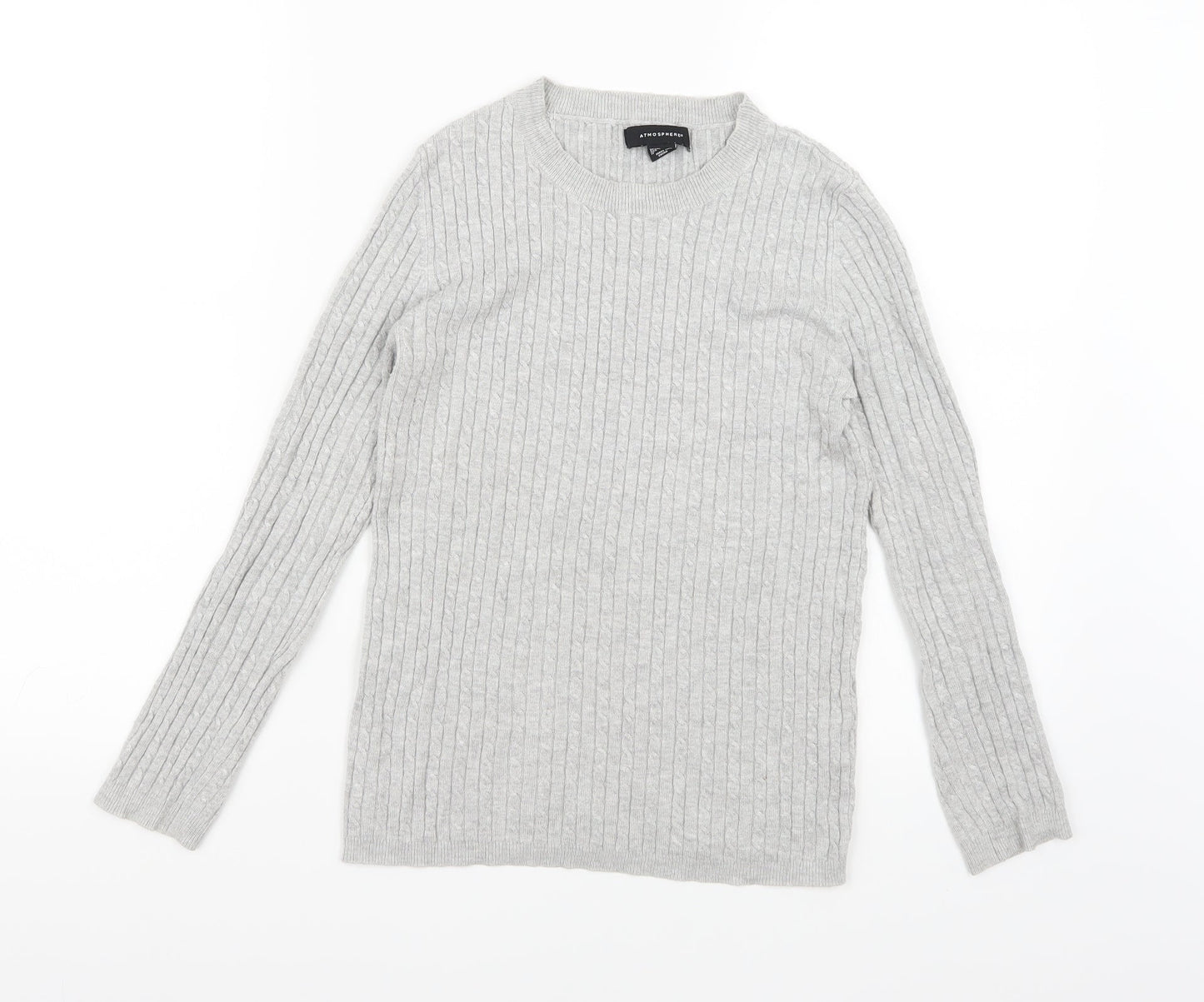 Atmosphere Womens Grey  Knit Pullover Jumper Size 10