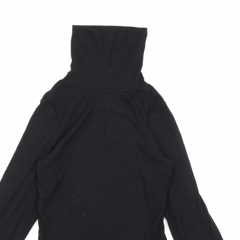 New Look Womens Black  Knit Pullover Jumper Size 10