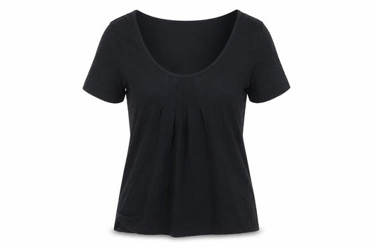 Front view of Ken women’s black basic t-shirt, size M