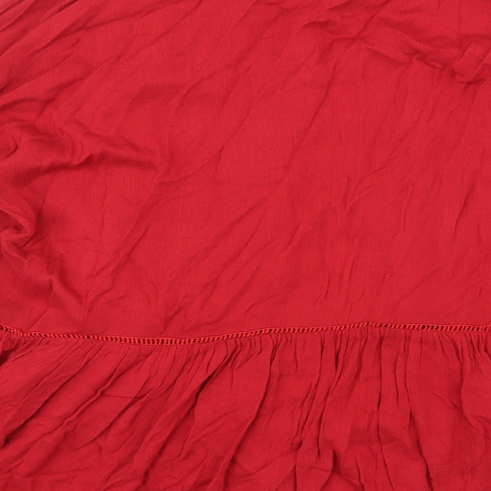 ARTLOVE Paris Womens Red   Basic Blouse Size L
