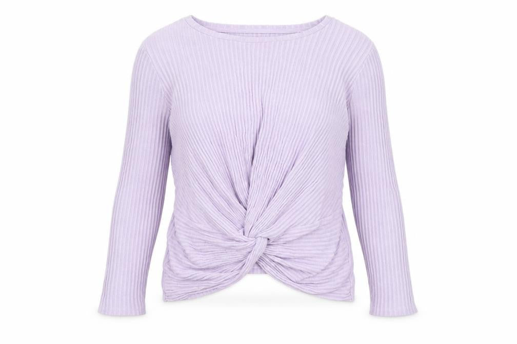 New Look Womens Purple  Knit Wrap Jumper Size 12