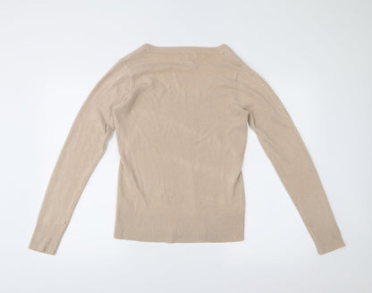 Back view of Sarah Hamilton women’s beige jumper, size M