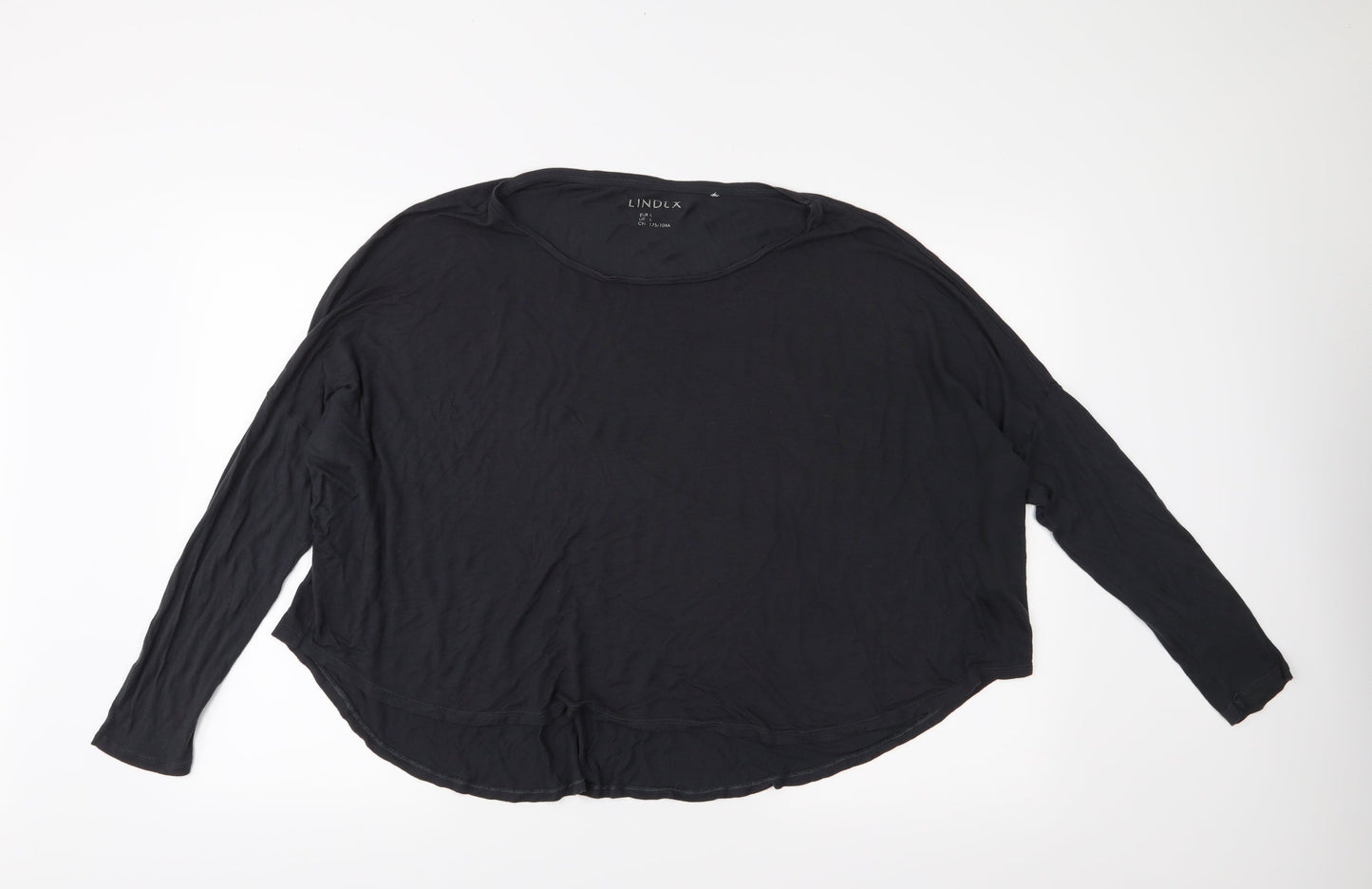 Lindex Womens Black   Basic T-Shirt Size L