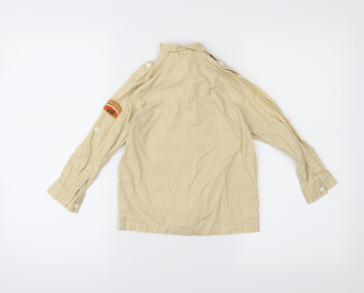 5.10.15 Boys Beige   Basic Button-Up Size 5 Years