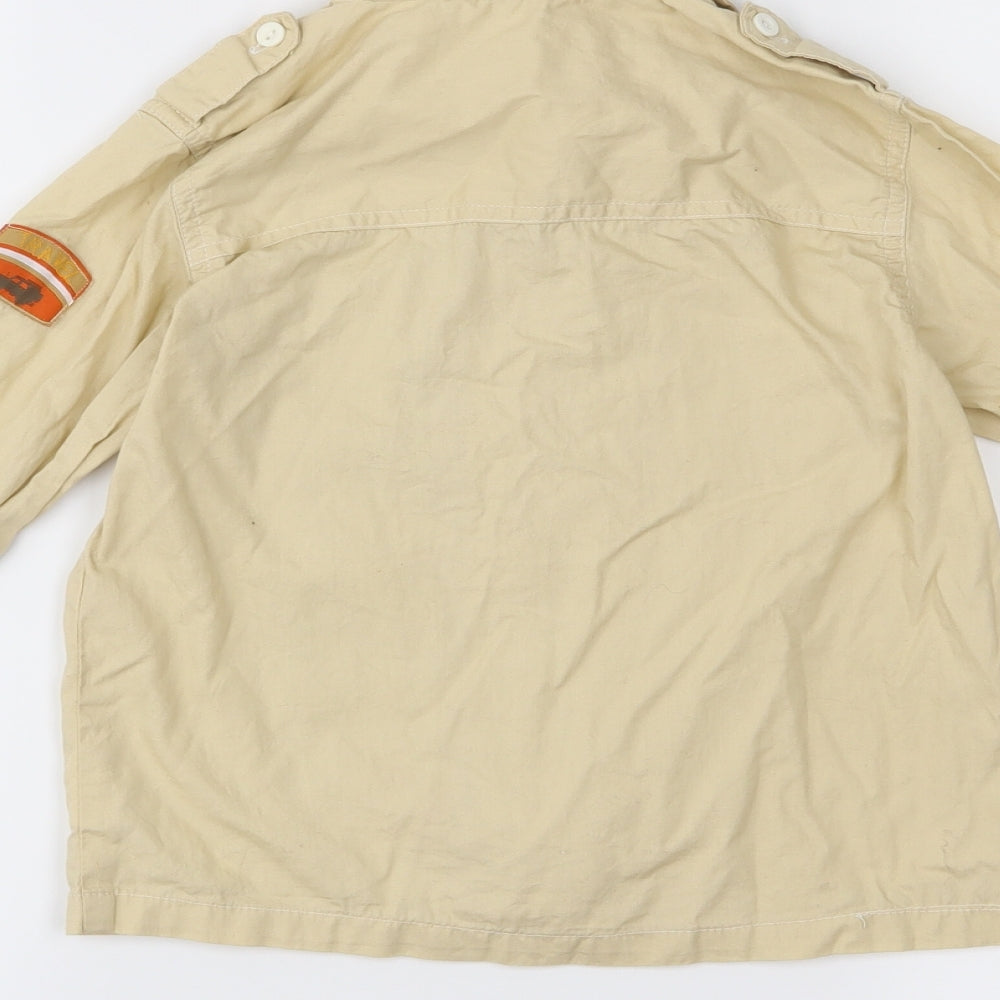5.10.15 Boys Beige   Basic Button-Up Size 5 Years