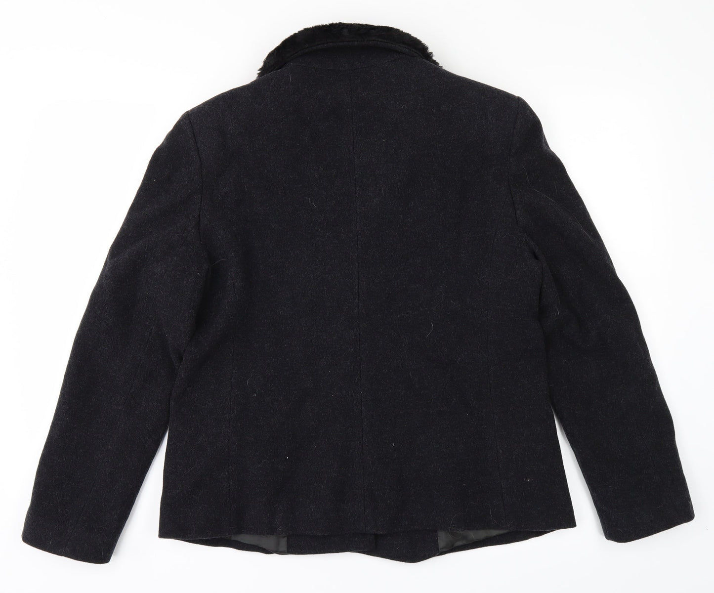 Etam Womens Black   Overcoat Coat Size 12