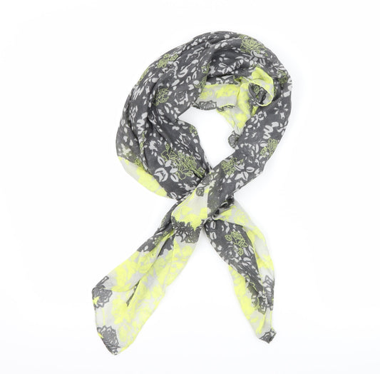 Preworn Womens Grey Floral   Scarf