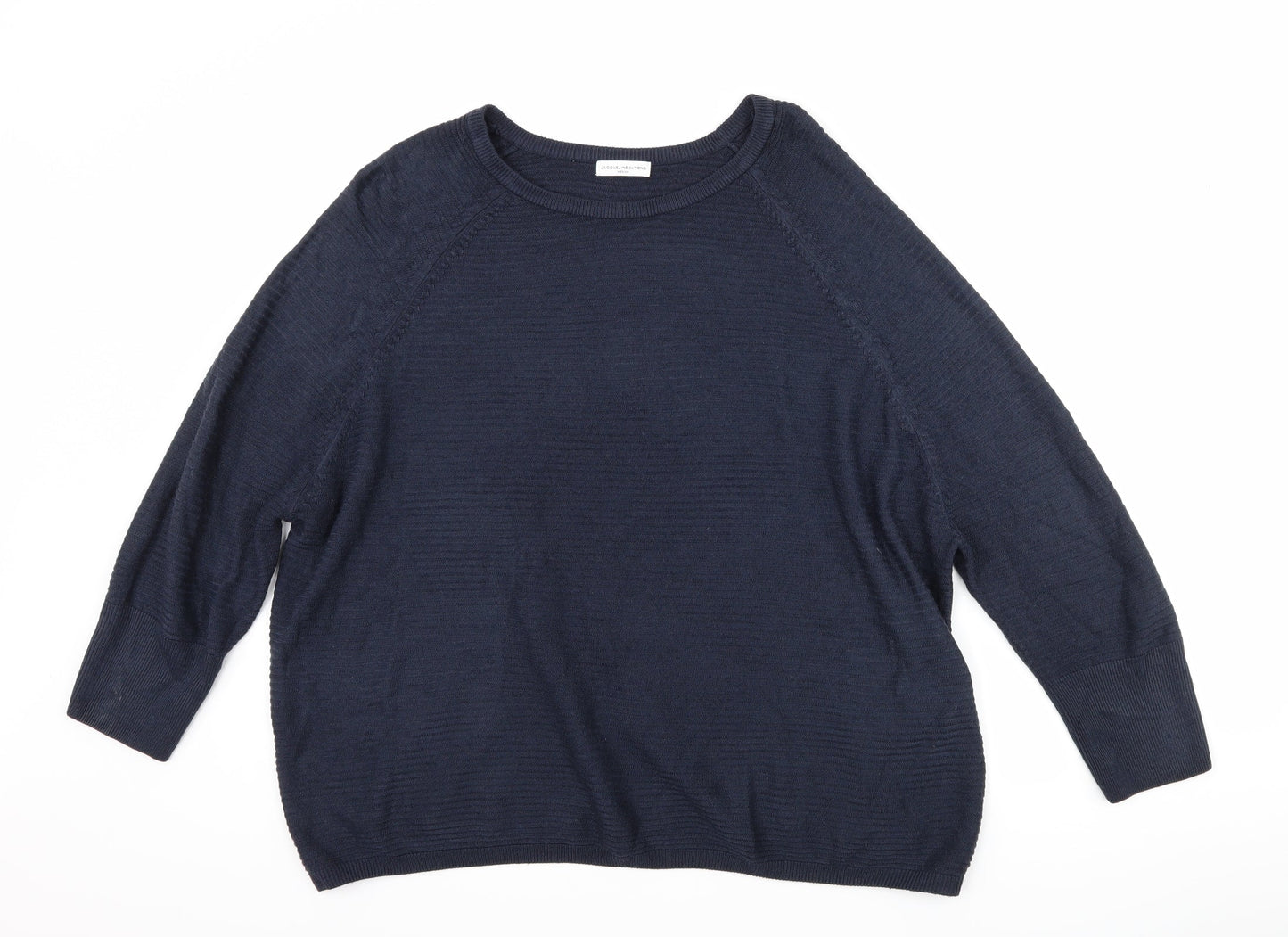 Jaqueline deYong Womens Blue   Pullover Jumper Size M