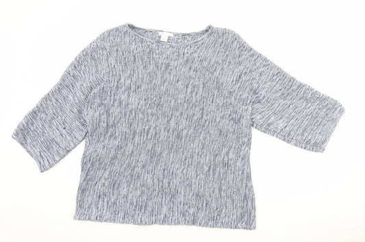 H&M Womens Blue   Pullover Jumper Size S